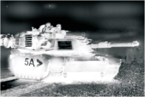 Marking armoured tanks with IR strips