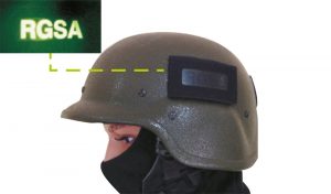 reversible IR call sign patch for helmets