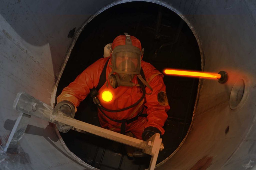 Marcador Cyalume y glow-stick para trabajos de mantenimiento en la industria nuclear y petroquímica