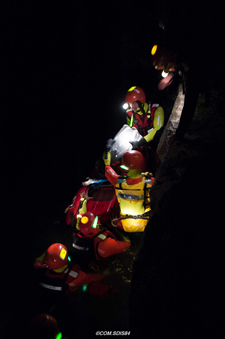 Marking of lifeguards during night water rescue operations