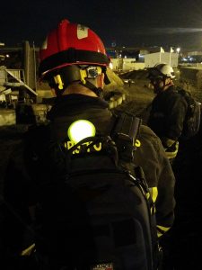 Firefighters can use circular luminous markers for identification