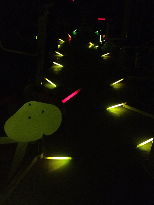 Iluminación de seguridad para actos públicos