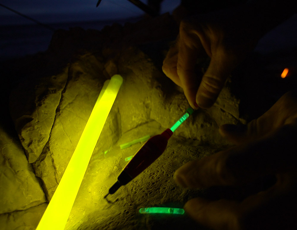 Cyalume glow sticks for fishing lures and floats