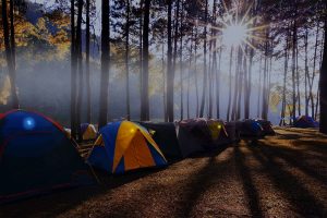 Identification of camping tents