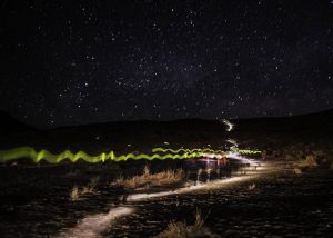 Notlicht für Läufer beim "Marathoon des Sables"