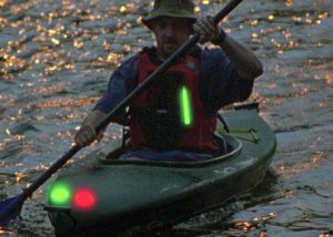 Marquage de kayak pour repérage de nuit