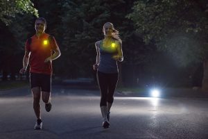 Cyalume light tracking for runners at night