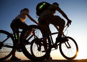 luminous marking on bicycles for road safety