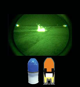 40mm-Übungspatrone chemilumineszierende Munition Niedriggeschwindigkeits dür Training