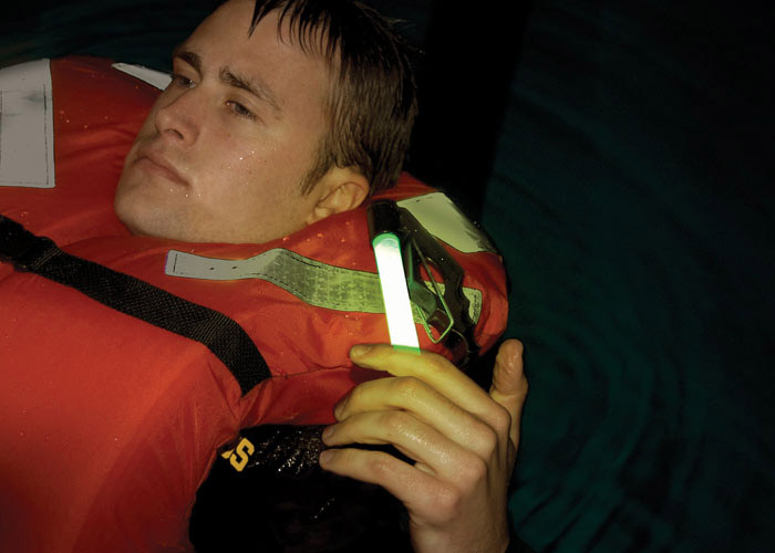 Signalleuchte Ortung der Person über Bord Rettungsaktionen auf See