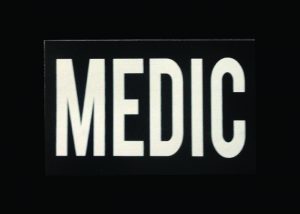 Patch IR Medic réversible noir