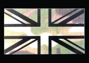 IR flag with camouflage background