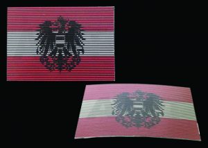 dual infrared and visible Austrian flag