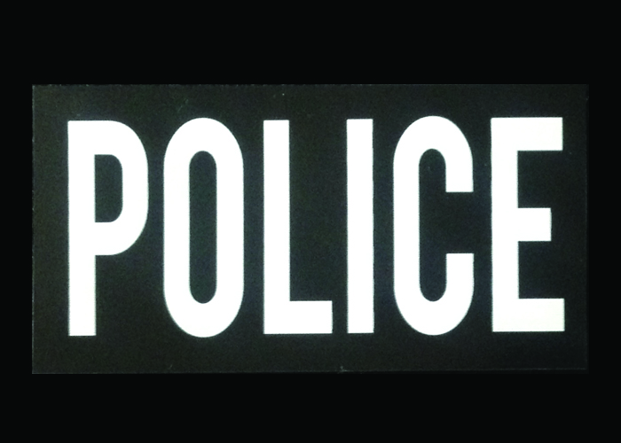 Double sided Reversible IR Police Patch