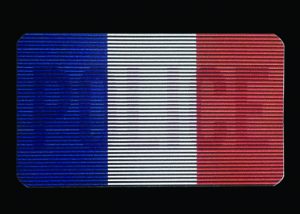 dual IR patch police with french flag