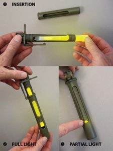 control of the rotating window of the khaki directional screen for light stick