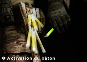 activación de la barra luminosa con guantes