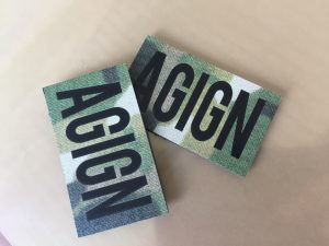 IR patch with multicam printing