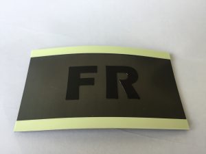 FR identification patch Thermal IR fusion with photoluminescent side bands