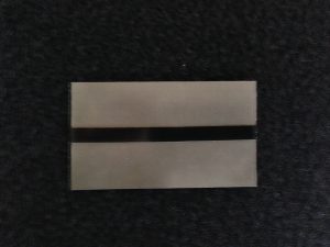 thermal IR fusion identification patch with central IR strip